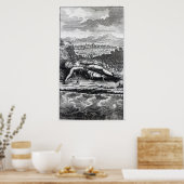 Gulliver, von den Lilliputianern gefangen Poster (Küche)