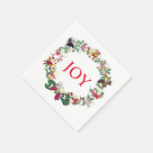 Gullivers Angels 12 Hunde von Weihnachtsbuch Napki Serviette (Ecke)