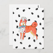 Gullivers Angels Shiba Inu Postcard Postkarte (Vorne/Hinten)
