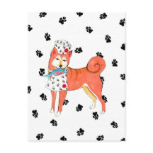 Gullivers Angels Shiba Inu Postcard