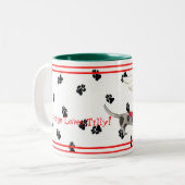 Gullivers Engel Dapple Dackel Pawprint Tasse (Vorderseite Links)