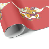 Gullivers Engels-Bulldoggen-Packpapier Geschenkpapier (Rolleneckpunkt)
