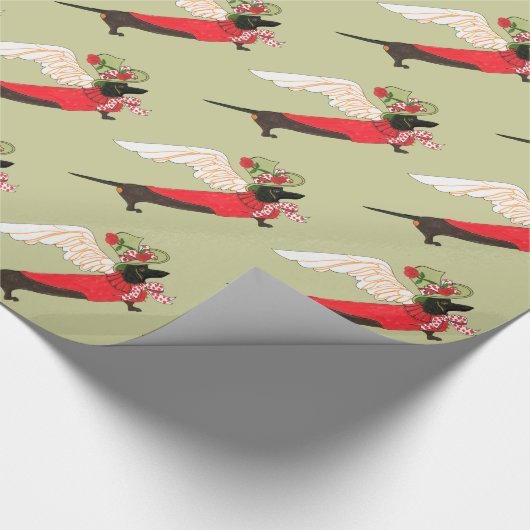 Gullivers Engels-Dackel-Geschenk-Verpackung Geschenkpapier (Ecke)