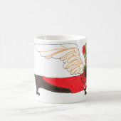 Gullivers Engels-schwarze Dackel-Tasse Tasse (Mittel)