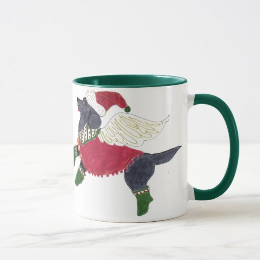 Gullivers Engels-schwarze Labrador-Tasse Tasse (Rechts)