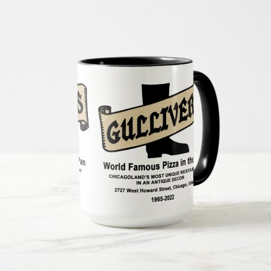 Gullivers Pizza & Restaurant, Chicago Tasse (VorderseiteRechts)