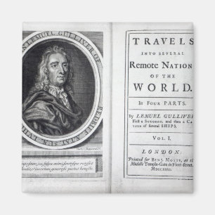 'Gullivers Reisen' von Jonathan Swift, 1726 Magnet