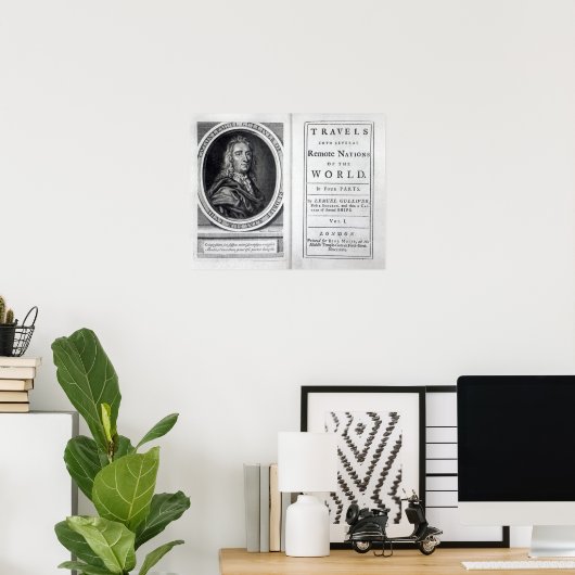 'Gullivers Reisen' von Jonathan Swift, 1726 Poster (Heimbüro)