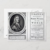 'Gullivers Reisen' von Jonathan Swift, 1726 Postkarte (Vorne/Hinten)