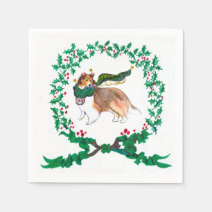 Gullivers Sheltie Weihnachtsservietten Serviette