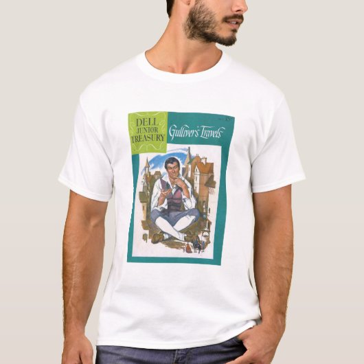 Gulliver's Travel - Retro Comic - Fantasie T-Shirt (Vorderseite)