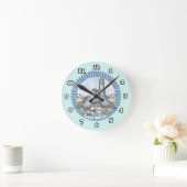 Gulls Guide Lighthouse Clock Runde Wanduhr (Zuhause)