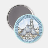 Gulls Guide Lighthouse Magnet (Vorderseite/Rückseite)