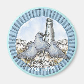 Gulls Guide Lighthouse Magnet (Vorne)