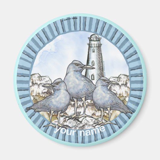Gulls Guide Lighthouse Magnet (Vorne)