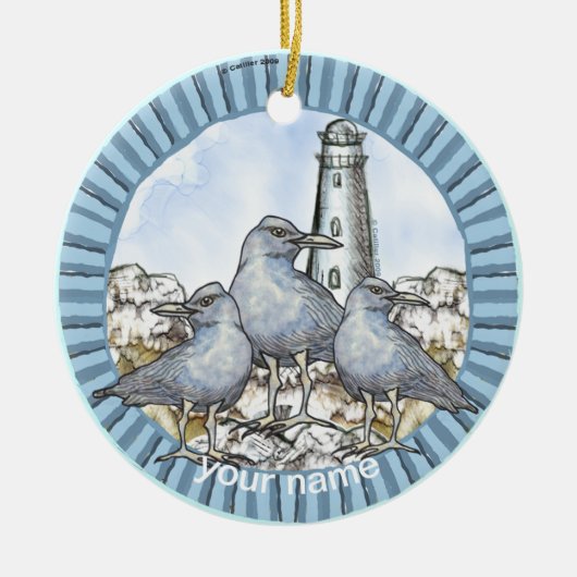 Gulls Guide Lighthouse Ornament (Vorne)