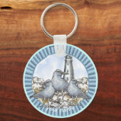 Gulls Guide Lighthouse Schlüsselanhänger (Vorderseite)