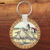 Gulls Lighthouse Schlüsselanhänger (Vorderseite)