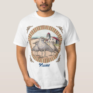 Gulls Lighthouse T - Shirt