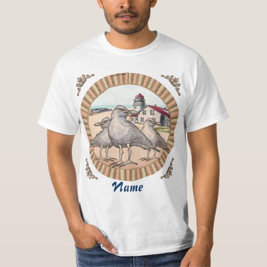 Gulls Lighthouse T - Shirt (Vorderseite)