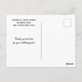 Gulls Silhouetted by Orange Sunset Vielen Dank Postkarte (Rückseite)