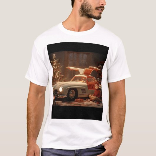 Gullwing Christmas – Classic Joy in a Cozy Room T-Shirt (Vorderseite)