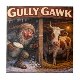 Gully Gawk Icelandic Yule Lad postcard Fliese