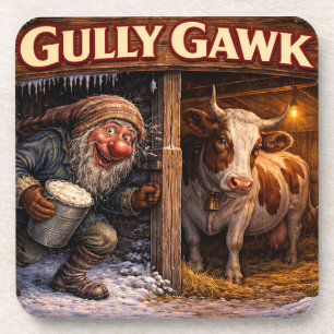 Gully Gawk Isländischer Yule Lad Postkarte Getränkeuntersetzer