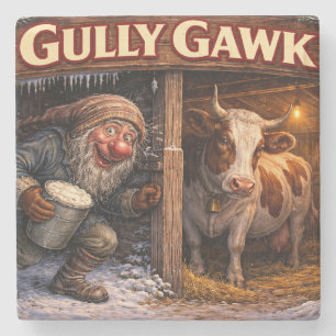 Gully Gawk Isländischer Yule Lad Postkarte Steinuntersetzer