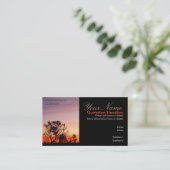 Gully Sunset Quench Business Card Visitenkarte (Stehend Vorderseite)
