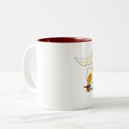 Gullys Engels-englische Bulldoggen-Tasse Zweifarbige Tasse (Vorderseite Links)