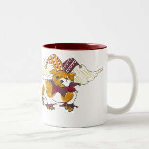 Gullys Engels-englische Bulldoggen-Tasse Zweifarbige Tasse