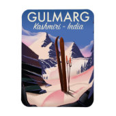 Gulmarg Kashmiri India Skipposter Magnet (Vertikal)