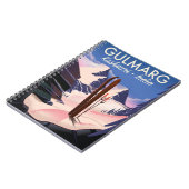 Gulmarg Kashmiri India Skipposter Notizblock (Linke Seite)