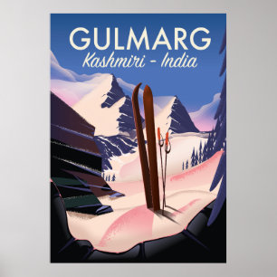 Gulmarg Kashmiri India Skipposter Poster