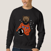 Gulo gulo in Space Astronaut Sweatshirt (Vorderseite)