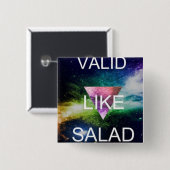 gültig wie Salat: * Button (Vorne & Hinten)