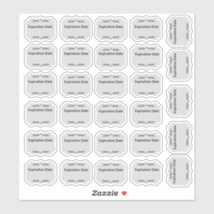 Gültigkeitsdatum Kennzeichnungen, Küchenkennzeichn Aufkleber