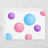 Gum Ball Machine Candy Party Girl Geburtstag Einladung (Rückseite)