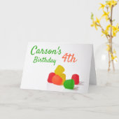 Gum Drops Geburtstagsparty Einladung Bonbons Thema (Gelbe Blume)