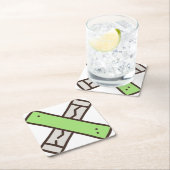 Gum Rechteckiger Pappuntersetzer (Vor Ort)