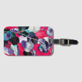 Gum verlasse Aquarellkunst Gepäckanhänger (Vorderseite (Horizontal))