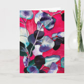 Gum verlasse Aquarellkunst Karte (Vorderseite)