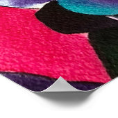 Gum verlasse Aquarellkunst Poster (Ecke)