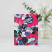 Gum verlasse Aquarellkunst Postkarte (Stehend Vorderseite)