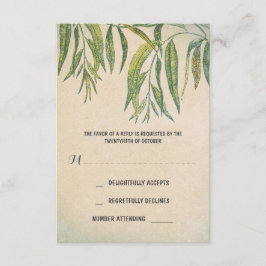 gum verlasst rustikale RSVP-Karten für Hochzeiten RSVP Karte