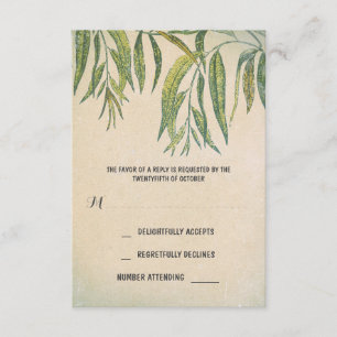 gum verlasst rustikale RSVP-Karten für Hochzeiten RSVP Karte