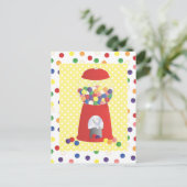 Gumball-Fantasie Postkarte (Stehend Vorderseite)