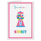 Gumball Machine and Rainbow-Grußkarte (Vorne)