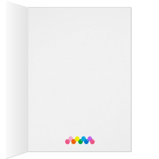 Gumball Machine and Rainbow-Grußkarte (Innen (Rechts))